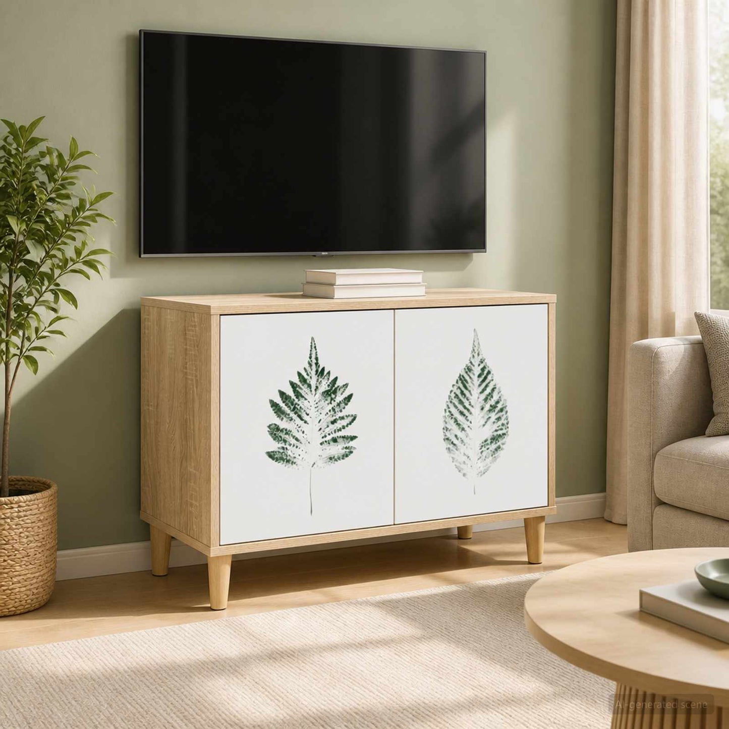 vidaXL TV Cabinet HANAU 69 x 33 x 50 cm Sonoma Engineered Wood