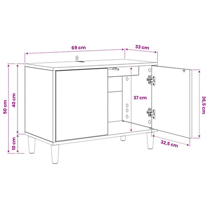 vidaXL TV Cabinet AACHEN 69 x 33 x 50 cm Sonoma Engineered Wood