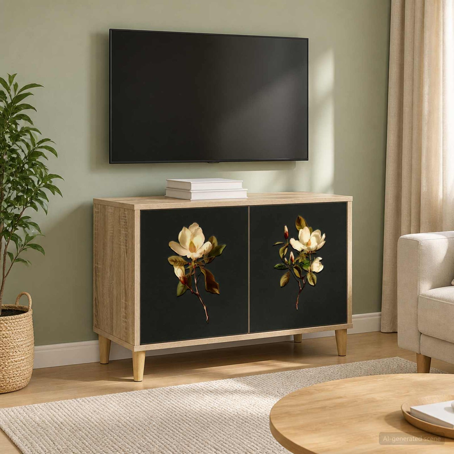 vidaXL TV Cabinet BREMEN 69 x 33 x 50 cm Sonoma Engineered Wood