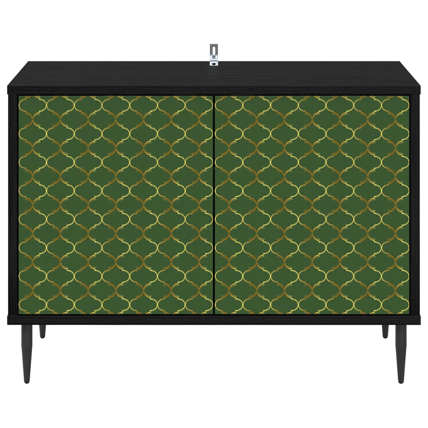 vidaXL TV Cabinet GELEEN 69 x 33 x 50.5 cm Black Oak Engineered Wood