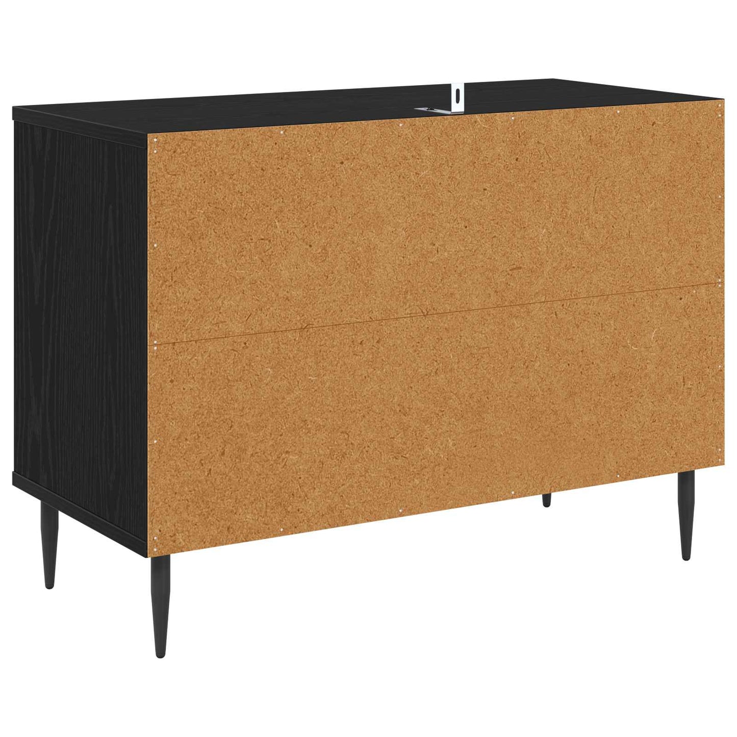 vidaXL TV Cabinet WIJHE 69 x 33 x 50.5 cm Black Oak Engineered Wood