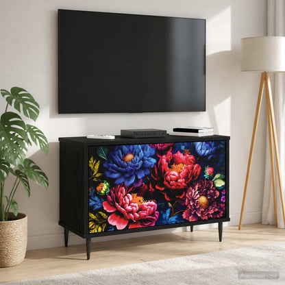 vidaXL TV Cabinet KIEL 69 x 33 x 50.5 cm Black Oak Engineered Wood