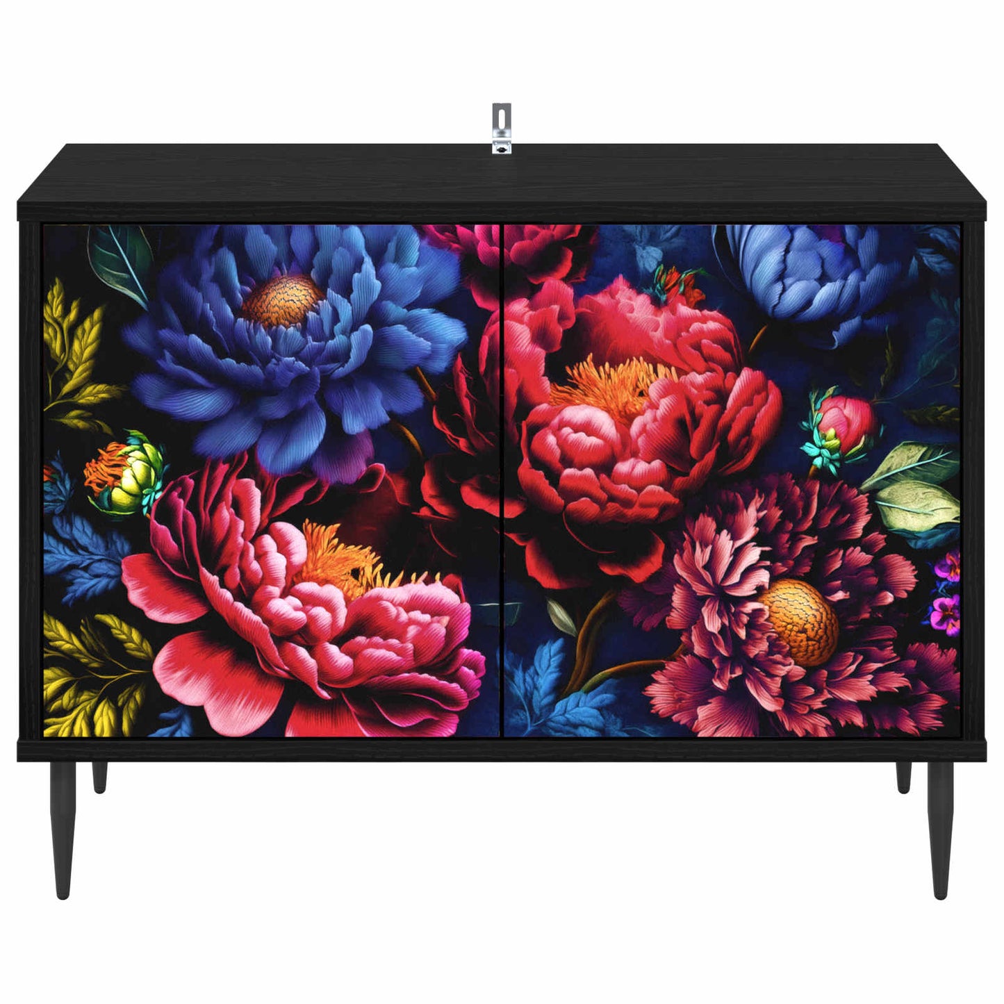 vidaXL TV Cabinet KIEL 69 x 33 x 50.5 cm Black Oak Engineered Wood