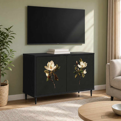 vidaXL TV Cabinet BREMEN 69 x 33 x 50.5 cm Black Oak Engineered Wood