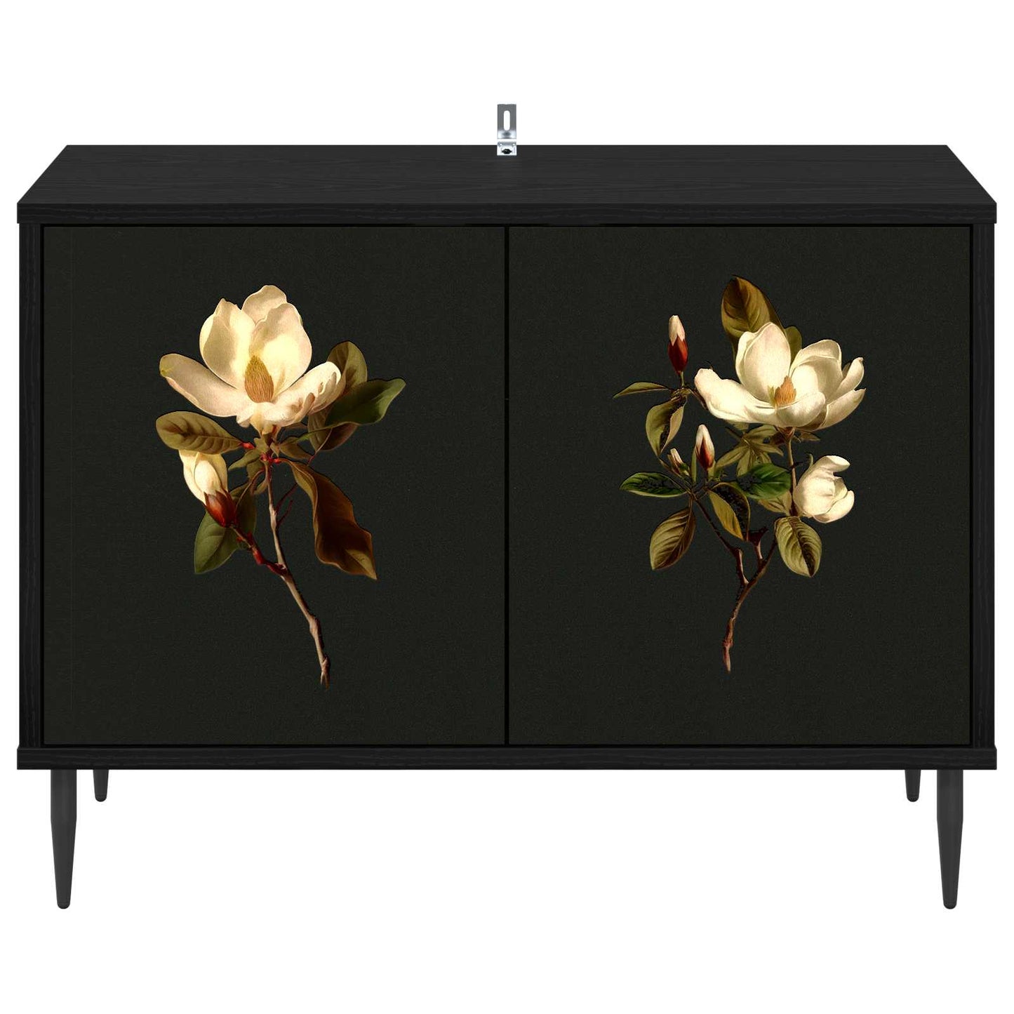 vidaXL TV Cabinet BREMEN 69 x 33 x 50.5 cm Black Oak Engineered Wood