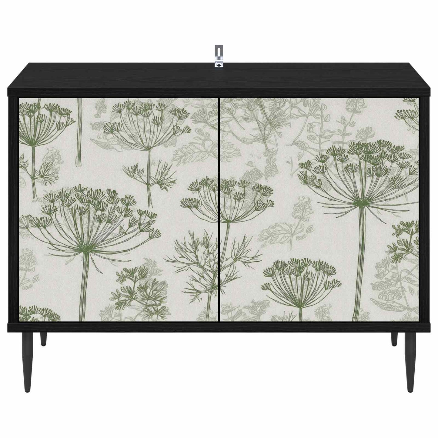 vidaXL TV Cabinet GOTHA 69 x 33 x 50.5 cm Black Oak Engineered Wood