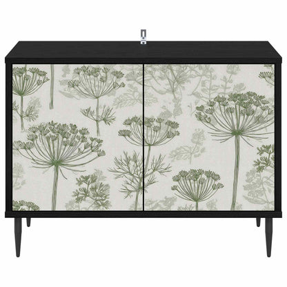 vidaXL TV Cabinet GOTHA 69 x 33 x 50.5 cm Black Oak Engineered Wood