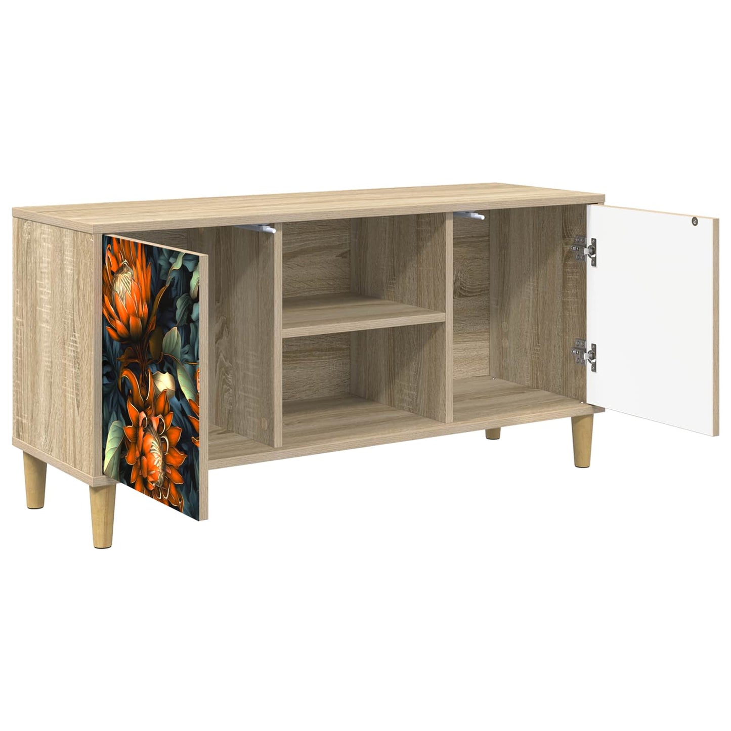vidaXL TV Cabinet LOCHEM 102 x 33 x 50 cm Sonoma Engineered Wood