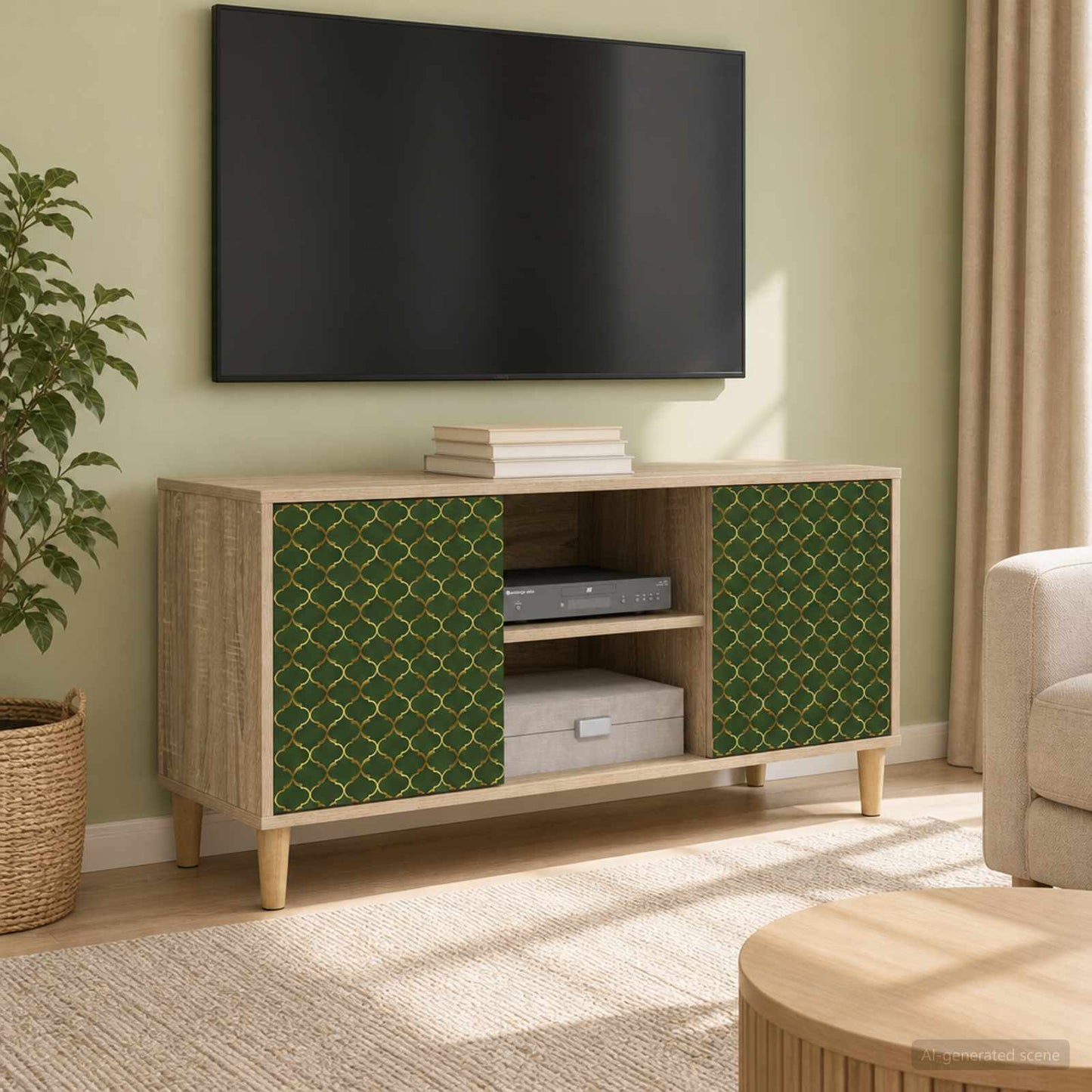vidaXL TV Cabinet GELEEN 102 x 33 x 50 cm Sonoma Engineered Wood