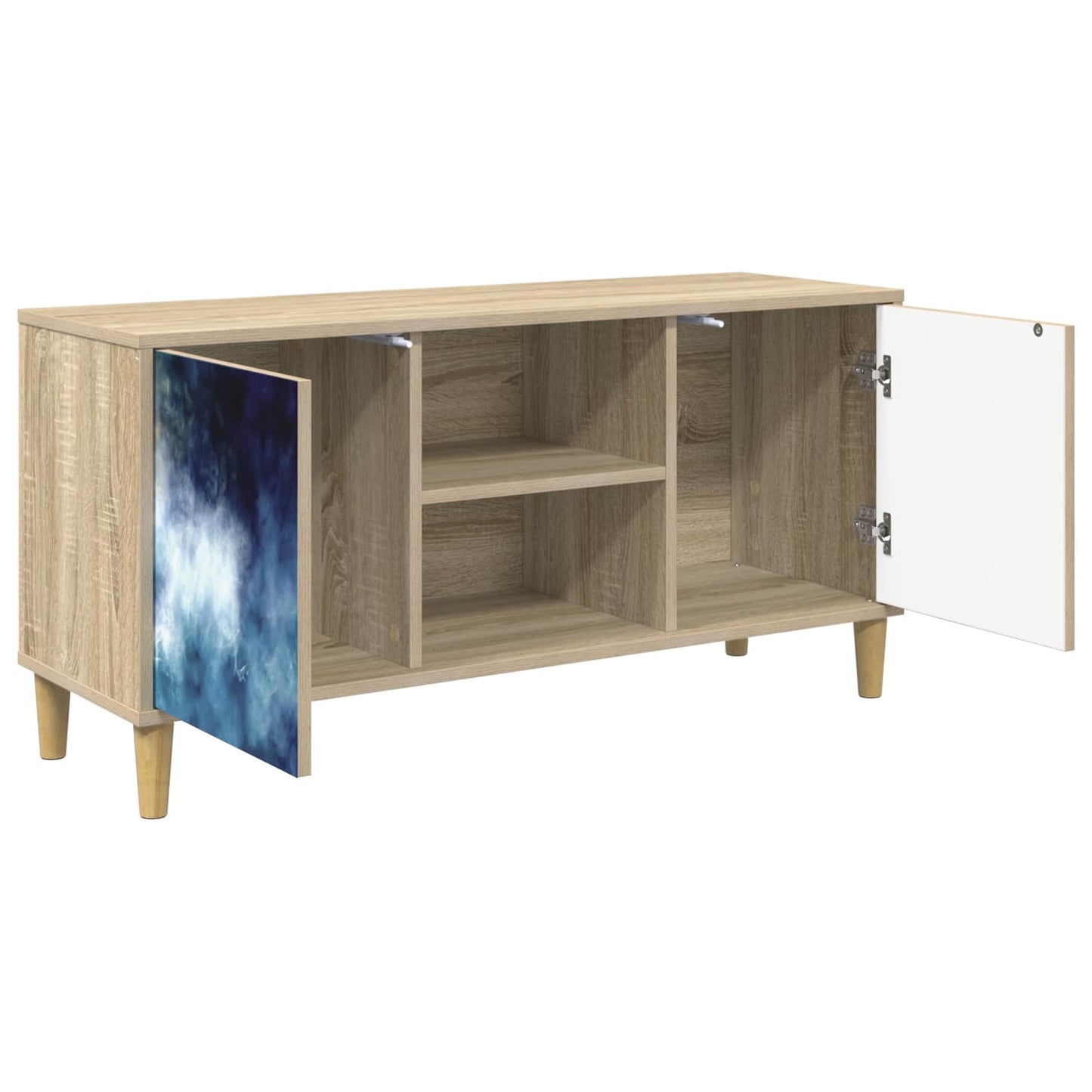 vidaXL TV Cabinet RAALTE 102 x 33 x 50 cm Sonoma Engineered Wood