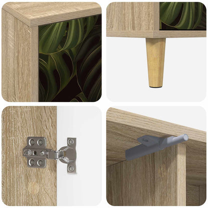 vidaXL TV Cabinet ELBURG 102 x 33 x 50 cm Sonoma Engineered Wood
