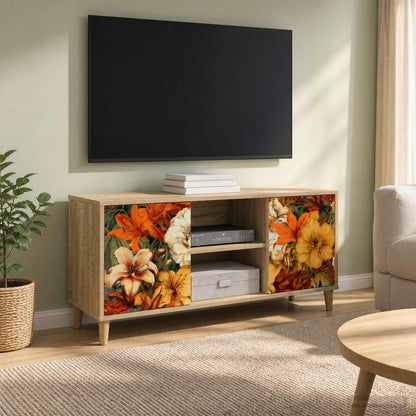 vidaXL TV Cabinet GENNEP 102 x 33 x 50 cm Sonoma Engineered Wood