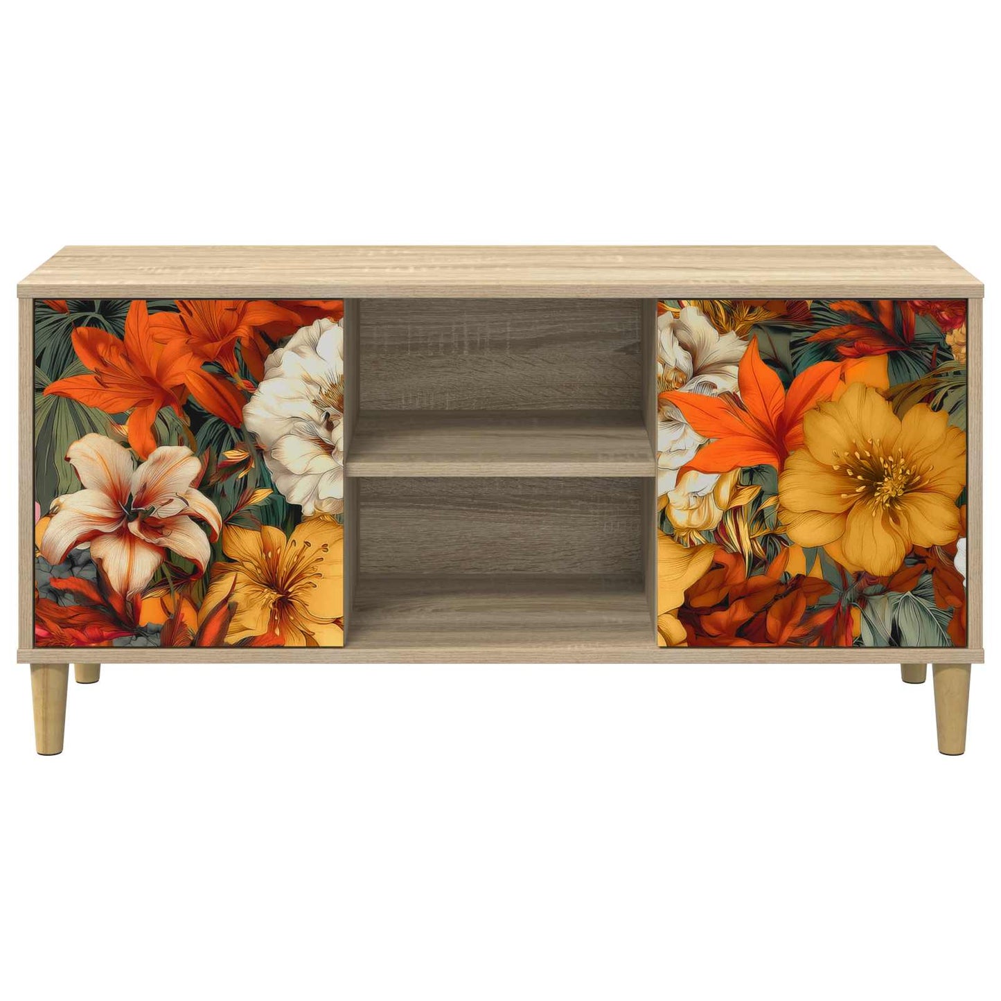 vidaXL TV Cabinet GENNEP 102 x 33 x 50 cm Sonoma Engineered Wood