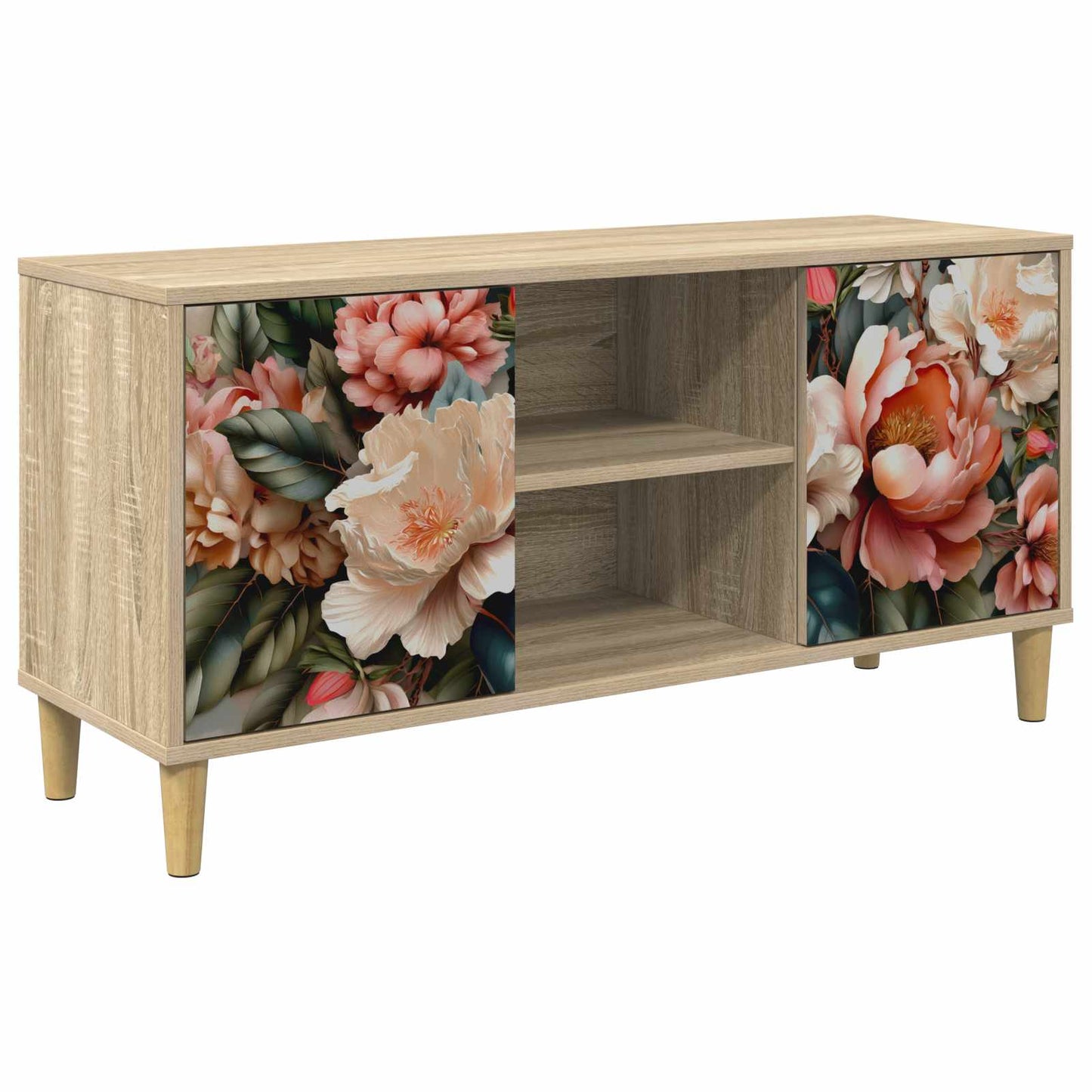 vidaXL TV Cabinet BORNE 102 x 33 x 50 cm Sonoma Engineered Wood