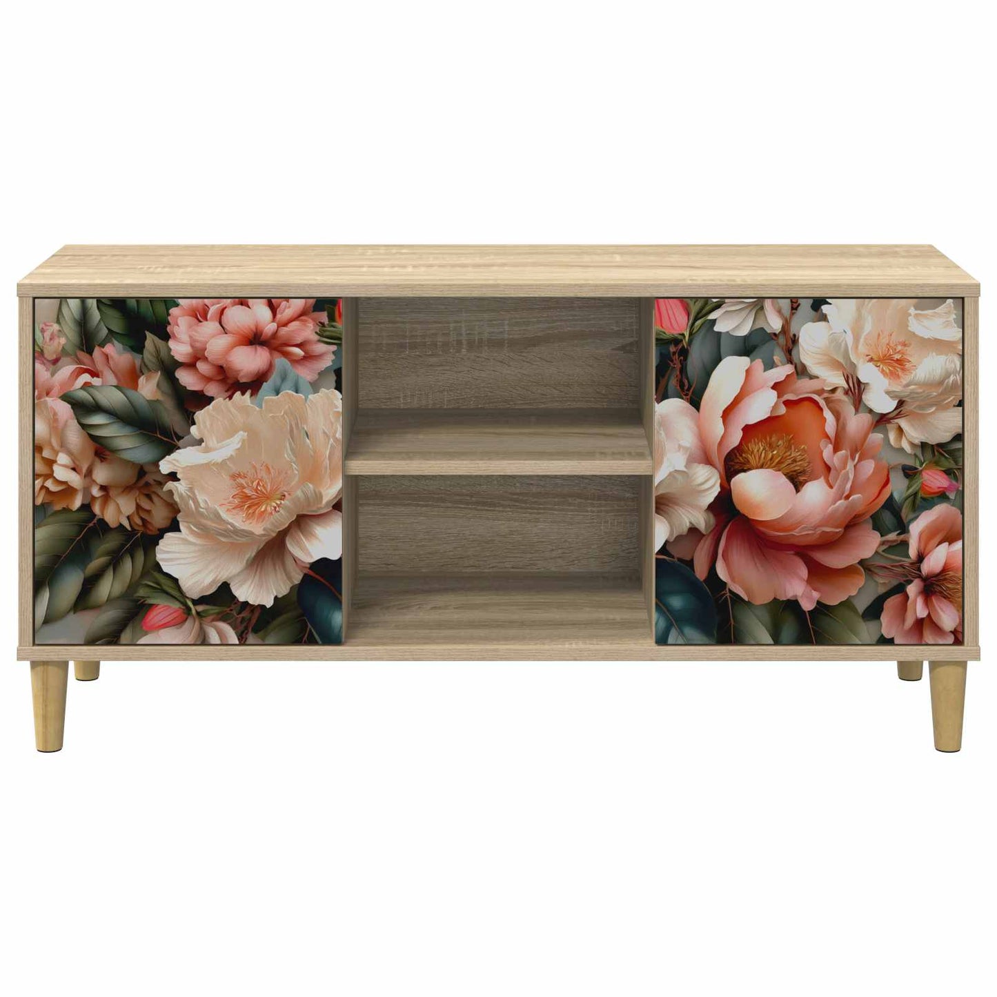 vidaXL TV Cabinet BORNE 102 x 33 x 50 cm Sonoma Engineered Wood
