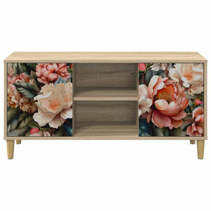 vidaXL TV Cabinet BORNE 102 x 33 x 50 cm Sonoma Engineered Wood