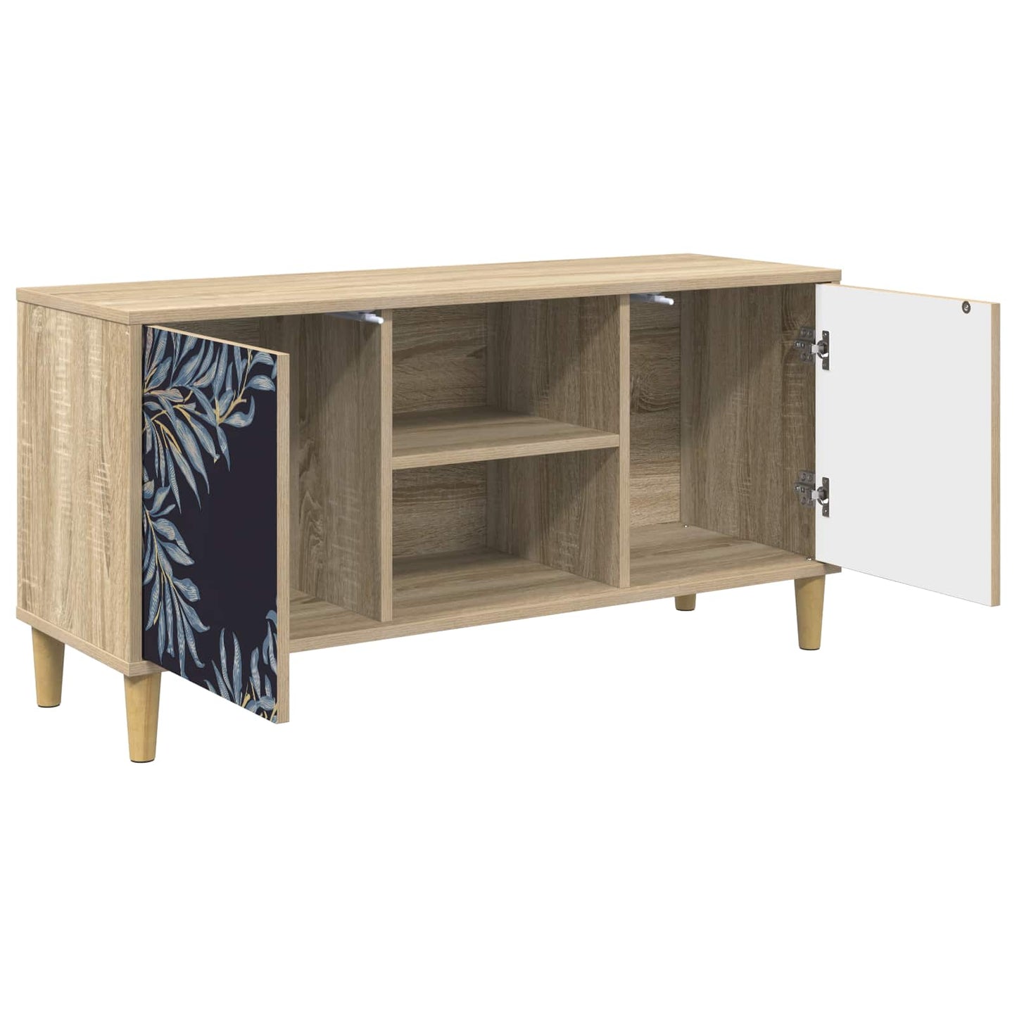 vidaXL TV Cabinet DOKKUM 102 x 33 x 50 cm Sonoma Engineered Wood