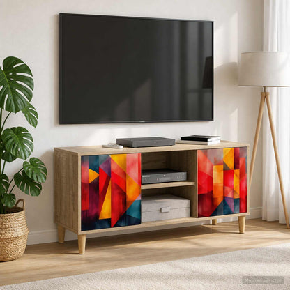 vidaXL TV Cabinet HEESCH 102 x 33 x 50 cm Sonoma Engineered Wood