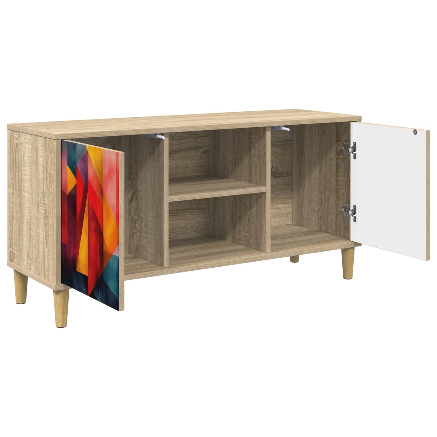 vidaXL TV Cabinet HEESCH 102 x 33 x 50 cm Sonoma Engineered Wood