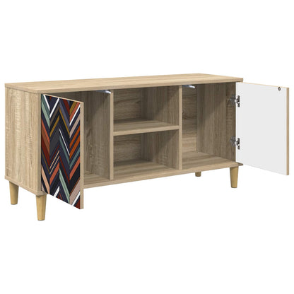 vidaXL TV Cabinet OMMEN 102 x 33 x 50 cm Sonoma Engineered Wood