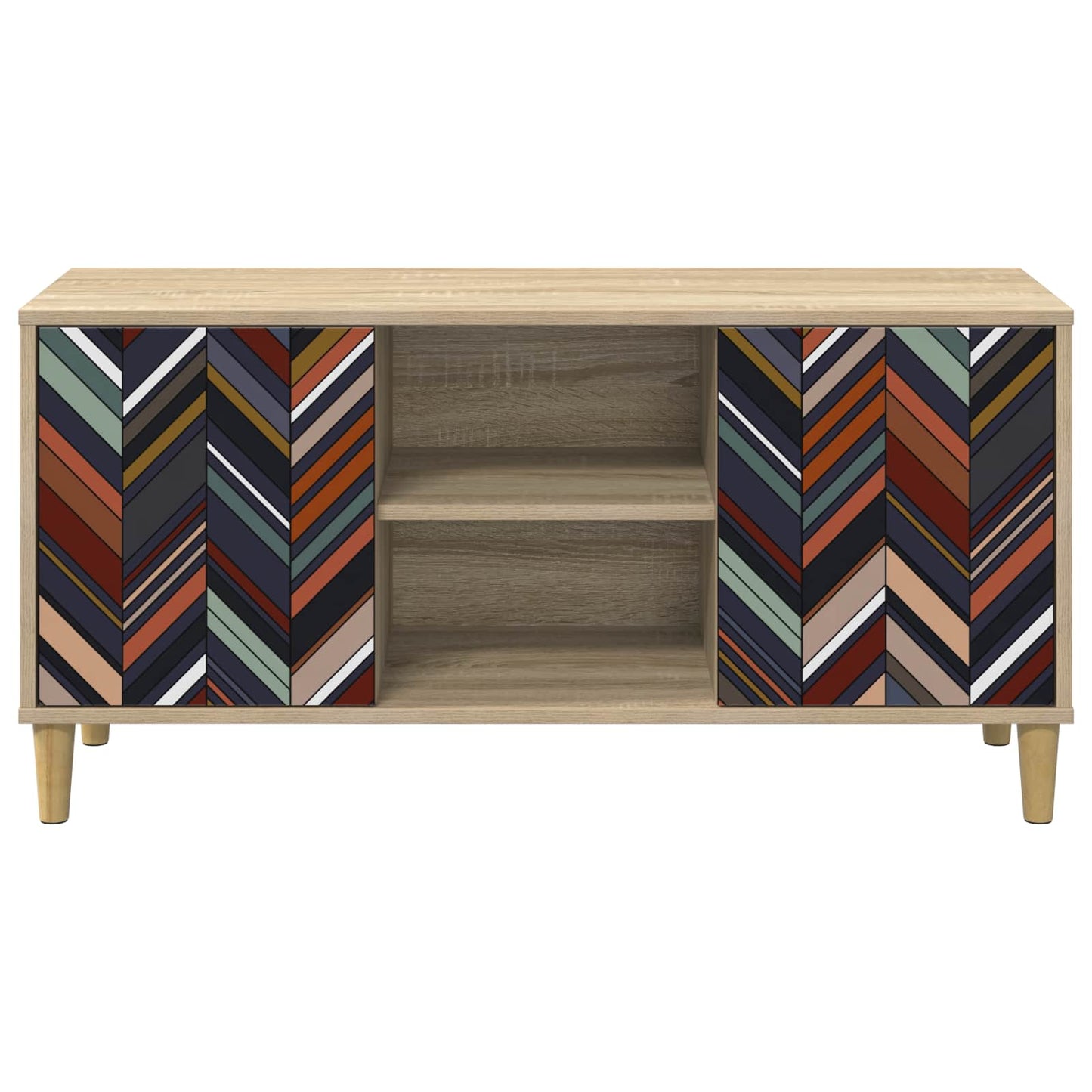 vidaXL TV Cabinet OMMEN 102 x 33 x 50 cm Sonoma Engineered Wood