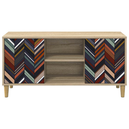 vidaXL TV Cabinet OMMEN 102 x 33 x 50 cm Sonoma Engineered Wood