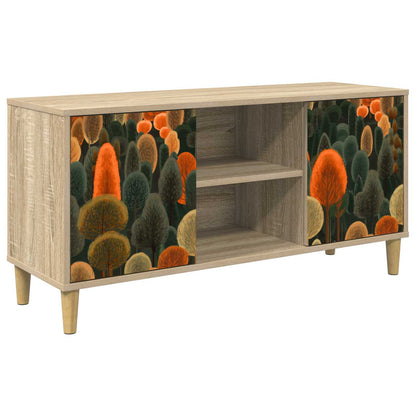 vidaXL TV Cabinet ZAANDAM 102 x 33 x 50 cm Sonoma Engineered Wood