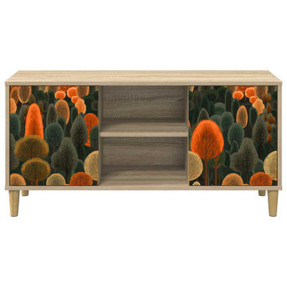 vidaXL TV Cabinet ZAANDAM 102 x 33 x 50 cm Sonoma Engineered Wood
