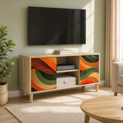 vidaXL TV Cabinet BONN 102 x 33 x 50 cm Sonoma Engineered Wood