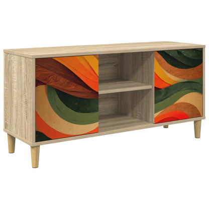 vidaXL TV Cabinet BONN 102 x 33 x 50 cm Sonoma Engineered Wood