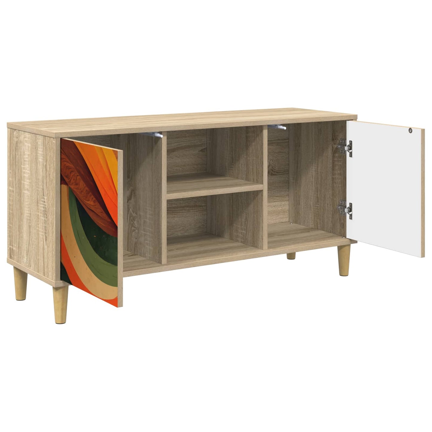 vidaXL TV Cabinet BONN 102 x 33 x 50 cm Sonoma Engineered Wood