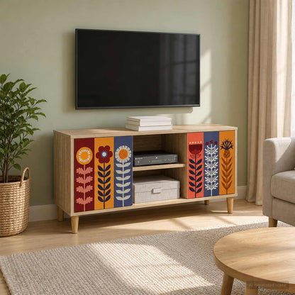 vidaXL TV Cabinet ESSEN 102 x 33 x 50 cm Sonoma Engineered Wood