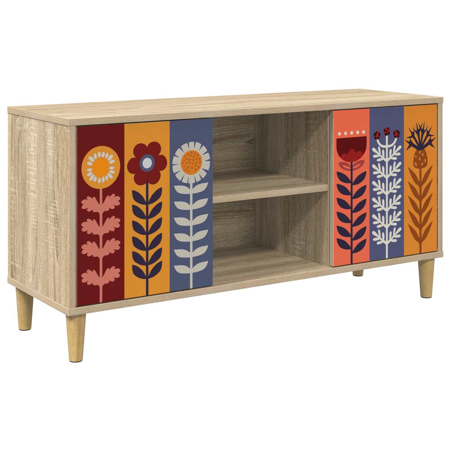 vidaXL TV Cabinet ESSEN 102 x 33 x 50 cm Sonoma Engineered Wood
