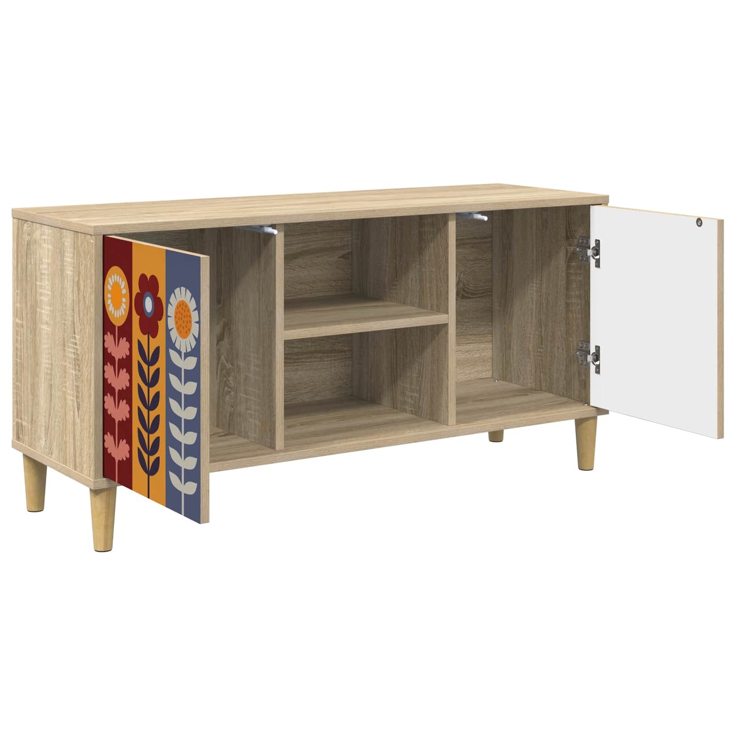 vidaXL TV Cabinet ESSEN 102 x 33 x 50 cm Sonoma Engineered Wood
