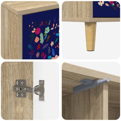 vidaXL TV Cabinet MAINZ 102 x 33 x 50 cm Sonoma Engineered Wood