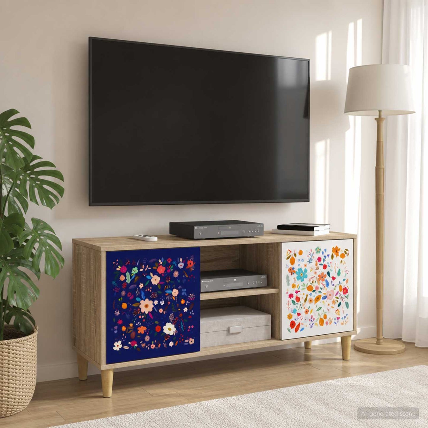 vidaXL TV Cabinet MAINZ 102 x 33 x 50 cm Sonoma Engineered Wood