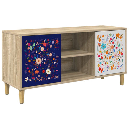 vidaXL TV Cabinet MAINZ 102 x 33 x 50 cm Sonoma Engineered Wood
