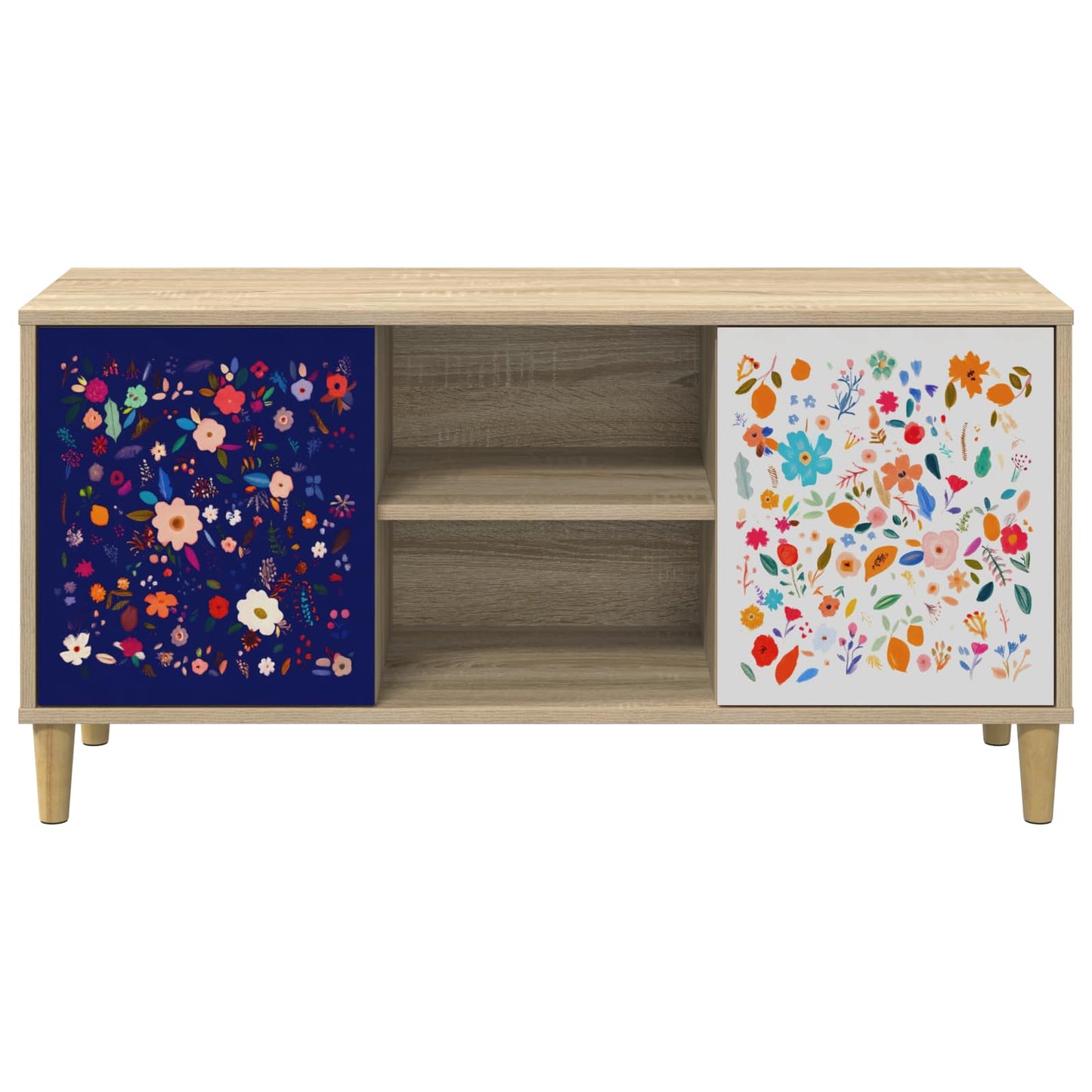 vidaXL TV Cabinet MAINZ 102 x 33 x 50 cm Sonoma Engineered Wood