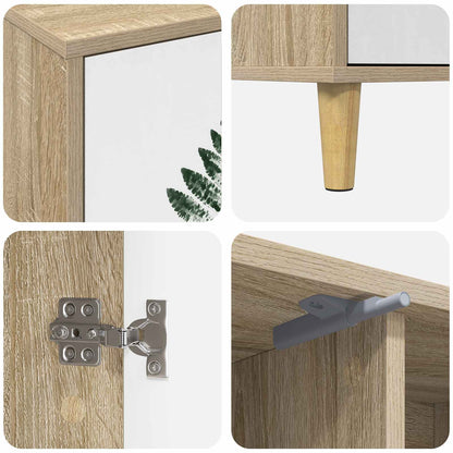 vidaXL TV Cabinet HANAU 102 x 33 x 50 cm Sonoma Engineered Wood
