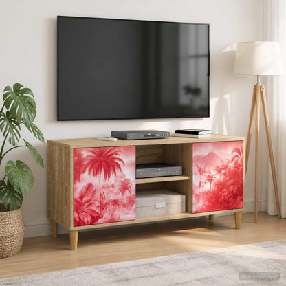 vidaXL TV Cabinet AACHEN 102 x 33 x 50 cm Sonoma Engineered Wood