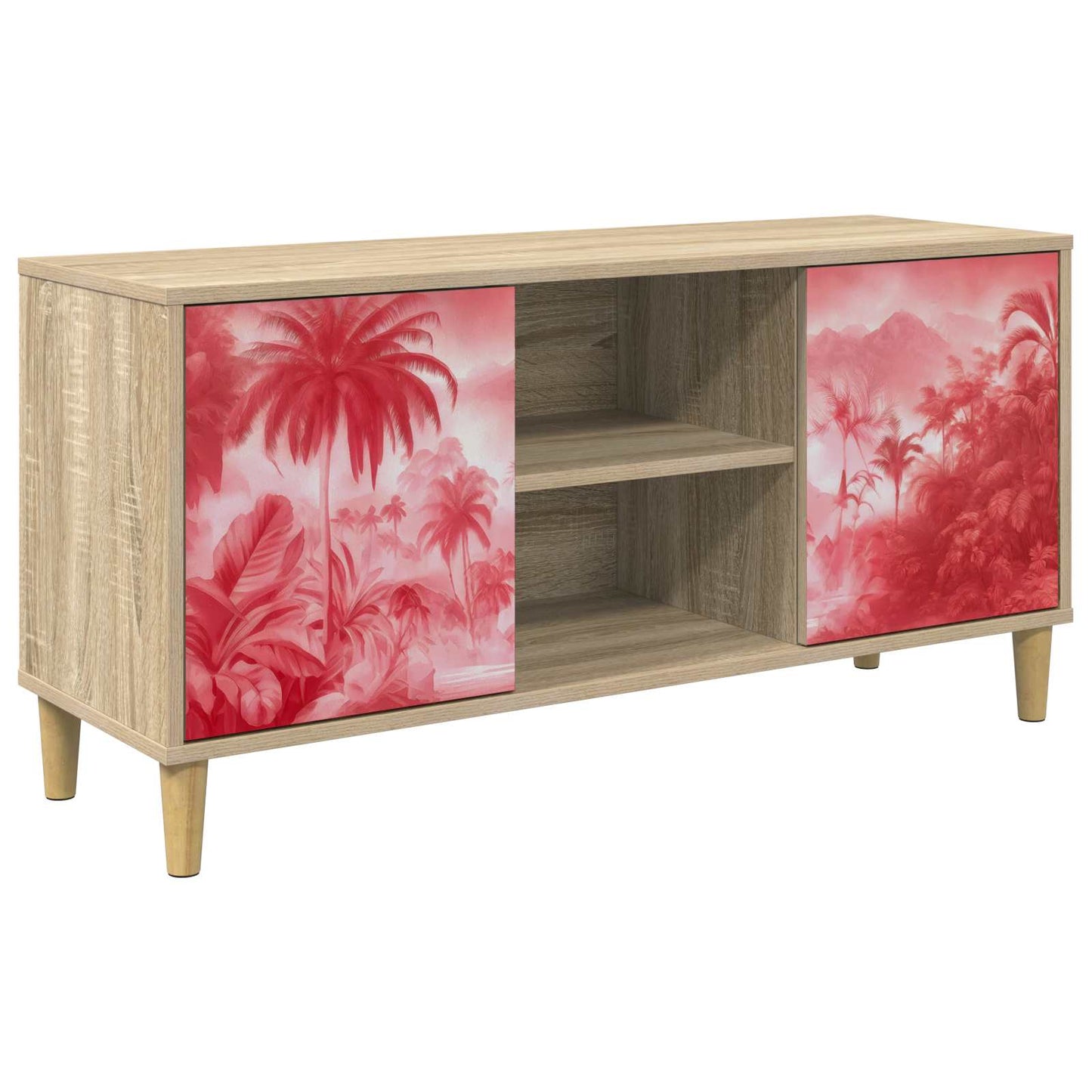 vidaXL TV Cabinet AACHEN 102 x 33 x 50 cm Sonoma Engineered Wood