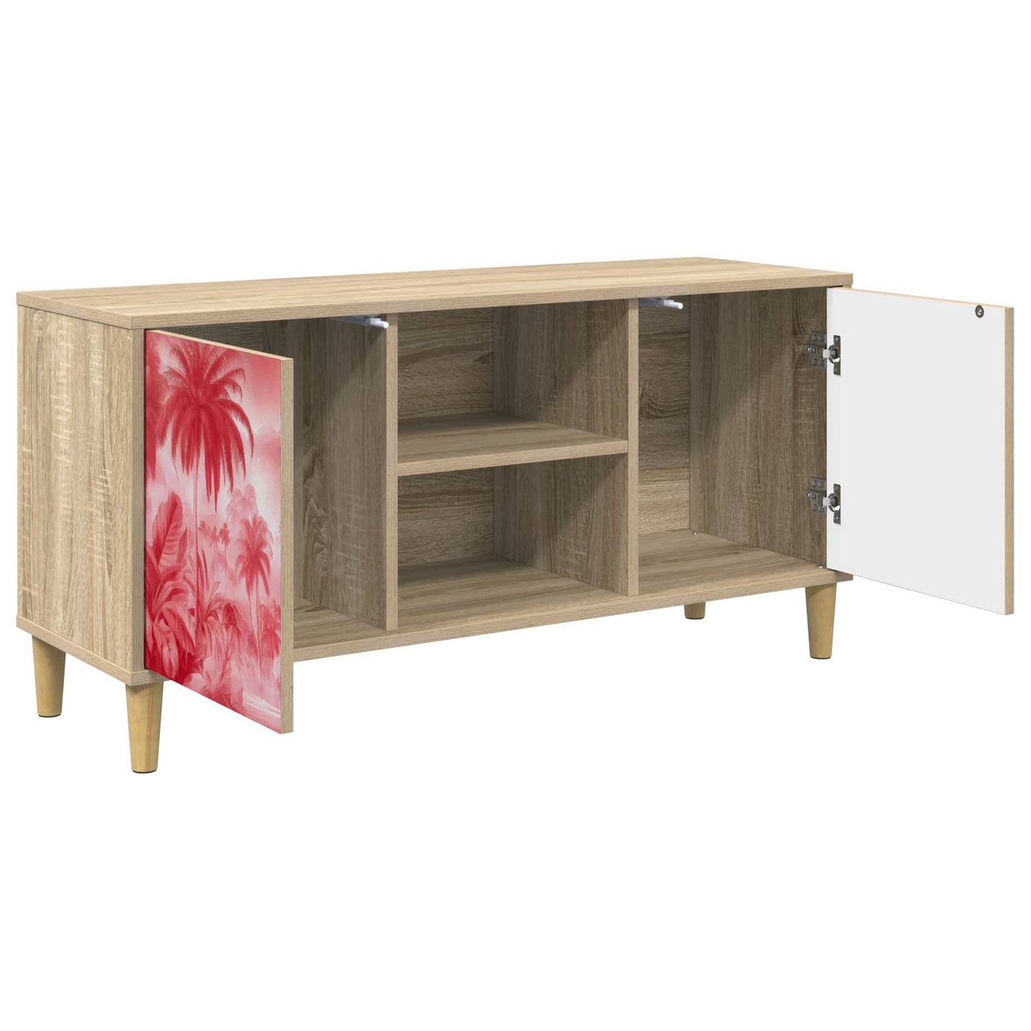 vidaXL TV Cabinet AACHEN 102 x 33 x 50 cm Sonoma Engineered Wood