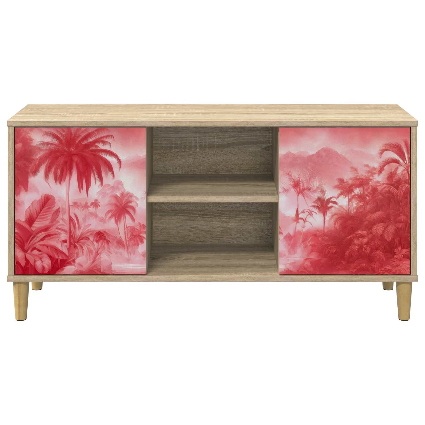 vidaXL TV Cabinet AACHEN 102 x 33 x 50 cm Sonoma Engineered Wood