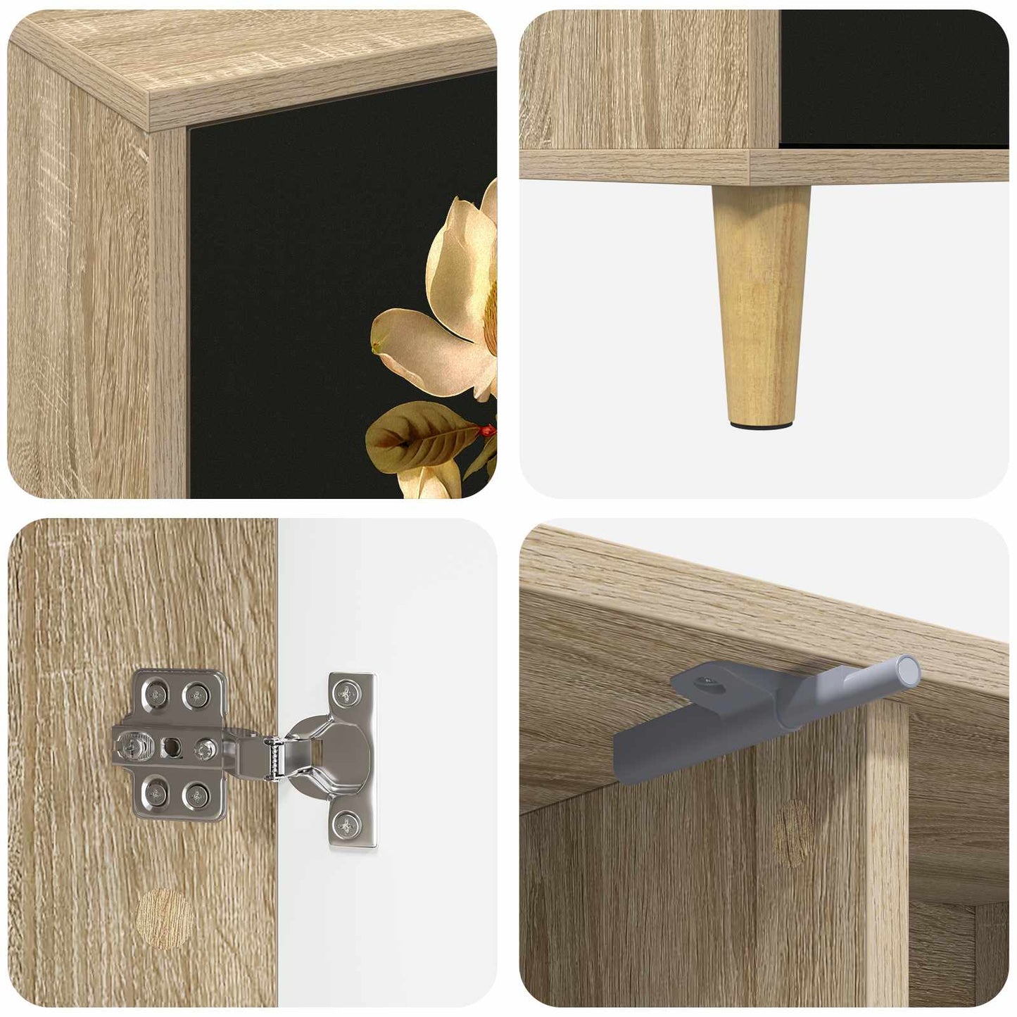 vidaXL TV Cabinet BREMEN 102 x 33 x 50 cm Sonoma Engineered Wood