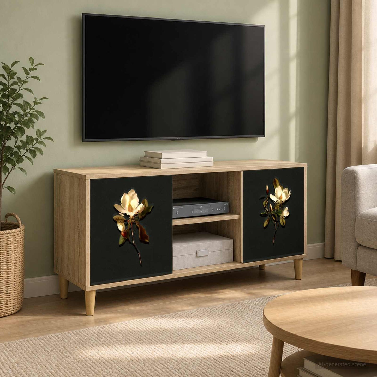 vidaXL TV Cabinet BREMEN 102 x 33 x 50 cm Sonoma Engineered Wood
