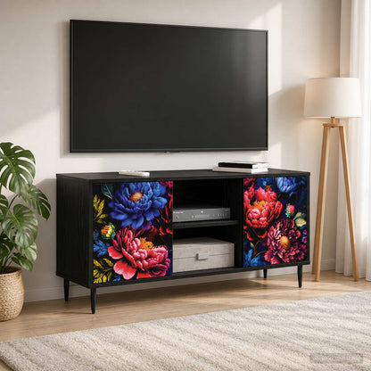 vidaXL TV Cabinet KIEL 102 x 33 x 51 cm Black Oak Engineered Wood