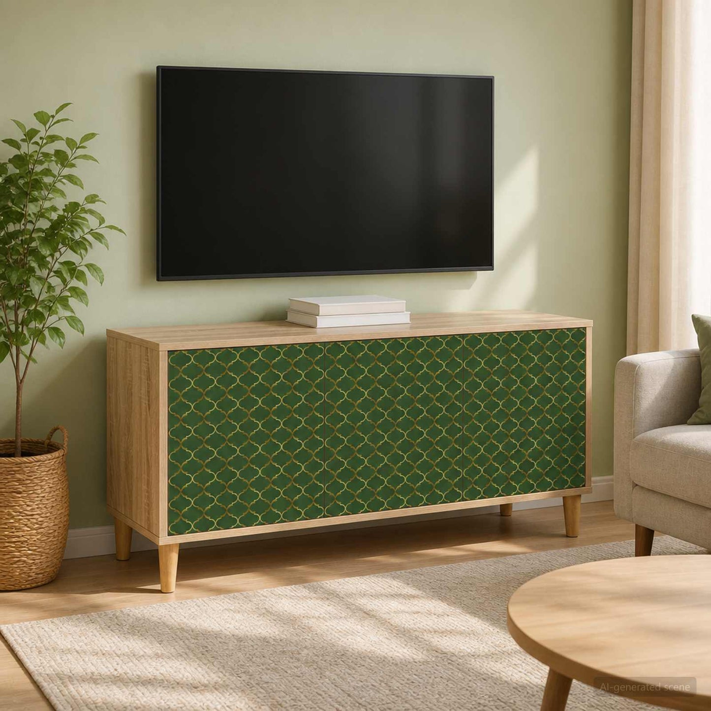 vidaXL TV Cabinet GELEEN 102 x 33 x 50 cm Sonoma Engineered Wood