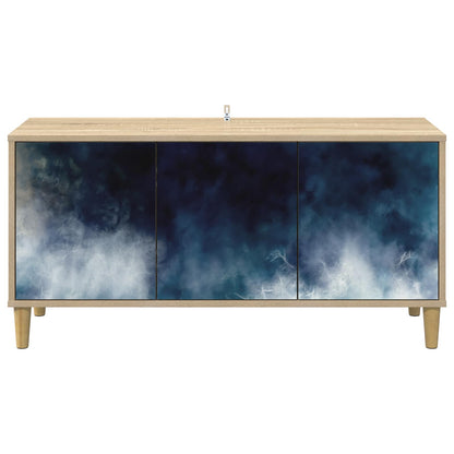 vidaXL TV Cabinet RAALTE 102 x 33 x 50 cm Sonoma Engineered Wood