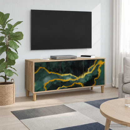 vidaXL TV Cabinet WIJHE 102 x 33 x 50 cm Sonoma Engineered Wood