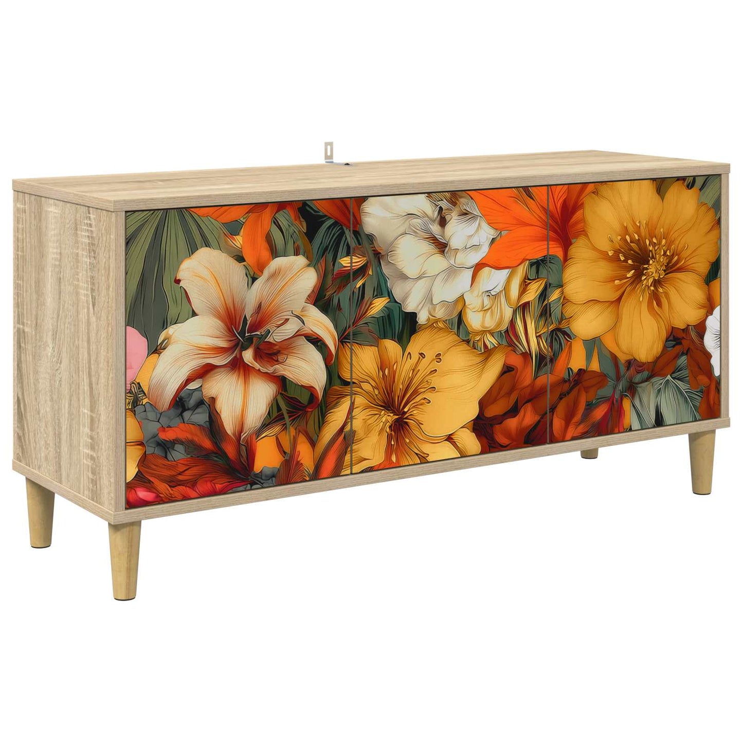 vidaXL TV Cabinet GENNEP 102 x 33 x 50 cm Sonoma Engineered Wood